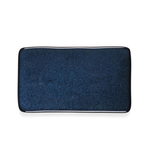 Tmavomodrý kameninový servírovací podnos Bitz Mensa, 22 × 12,8 cm-image-3