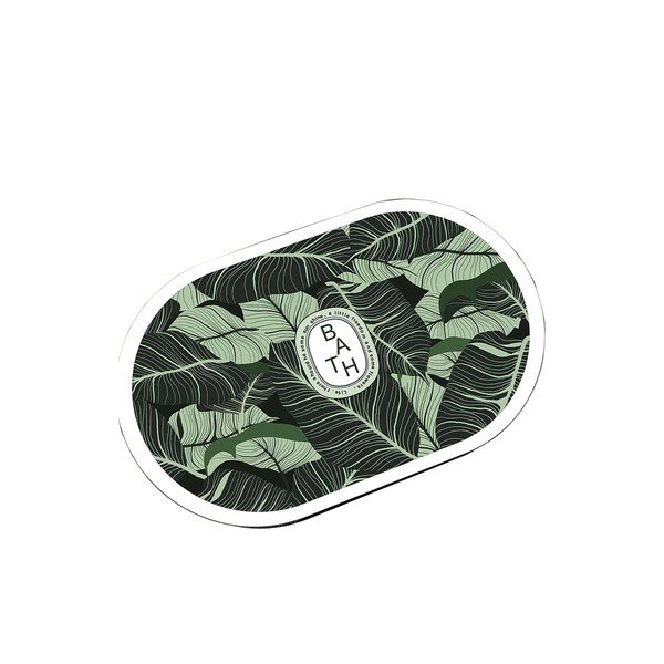 Zelená kúpeľňová predložka 60x100 cm Aleas – Foutastic