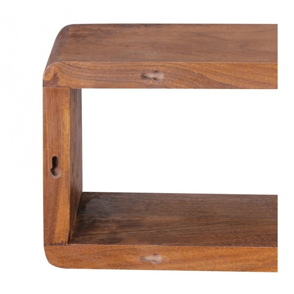 Sada 3 nástenných políc z masívneho sheeshamového dreva Skyport BOHA-image-1