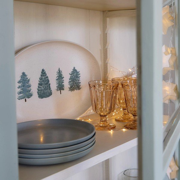 Kameninová tácka s vianočným motívom 26x41 cm Pacifica Christmas Tree – Casafina-image-4