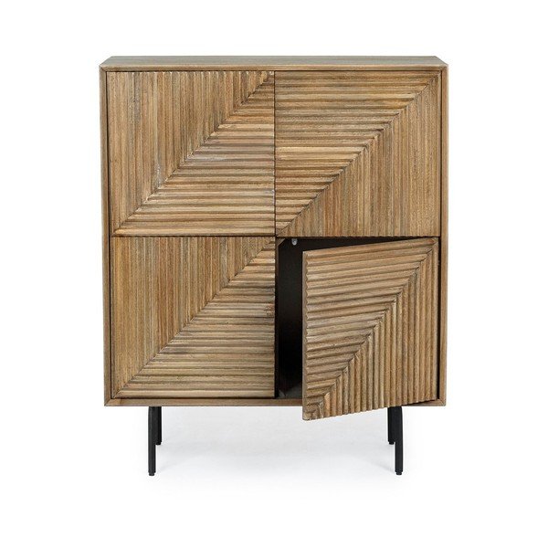 Skrinka z mangového dreva v prírodnej farbe 92x110x40 cm Darsey – Bizzotto-image-4