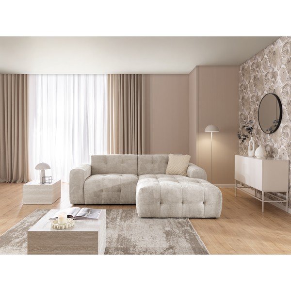 Béžová rohová pohovka (pravý roh/s leňoškou) Melva – Ropez-image-4