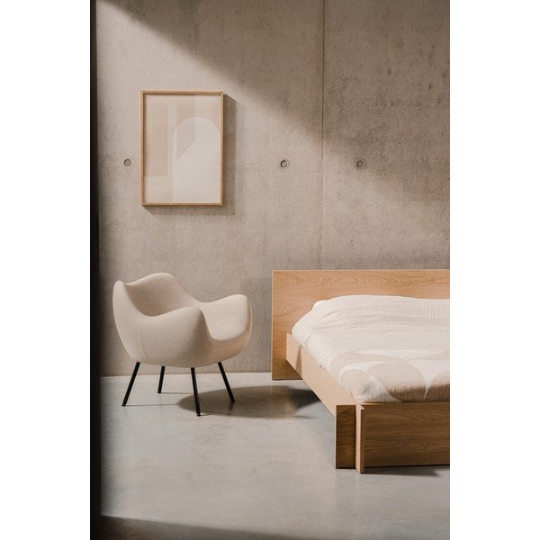 Béžové vlnené kreslo RM58 – noo.ma-image-2