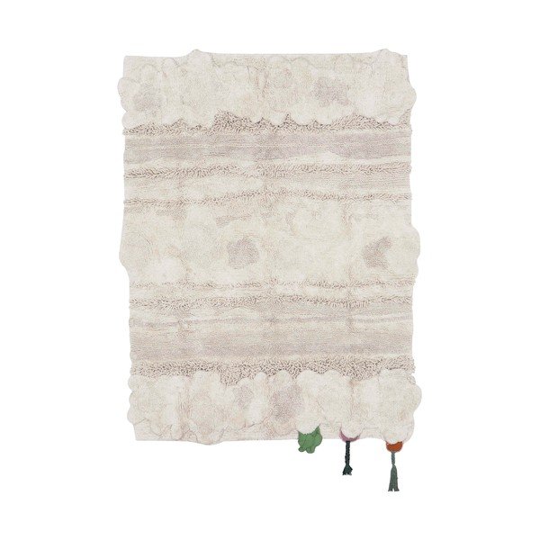 Krémový bavlnený detský hrací koberec 120x160 cm Veggie Garden – Lorena Canals-image-3