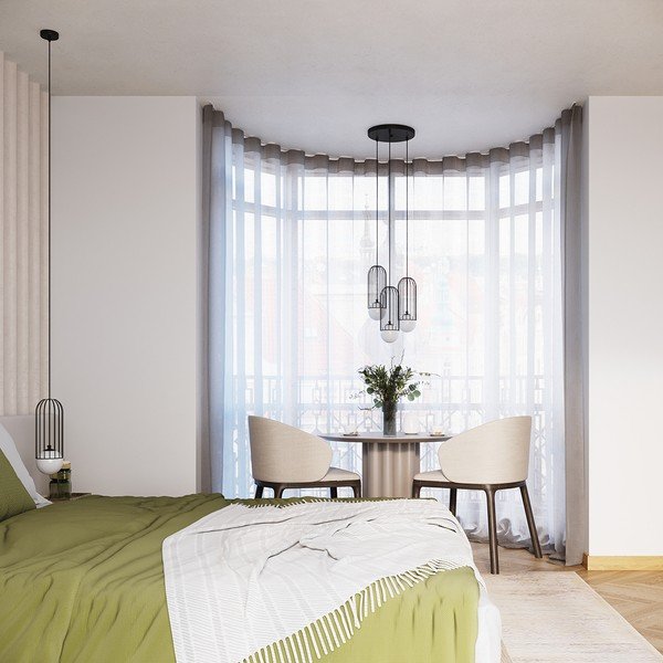 Biele/čierne závesné svietidlo so skleneným tienidlom Belinda – Sollux-image-2