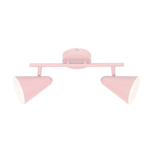 Svetloružové stropné svietidlo s kovovým tienidlom 42x10 cm Amor – Candellux Lighting-image-1