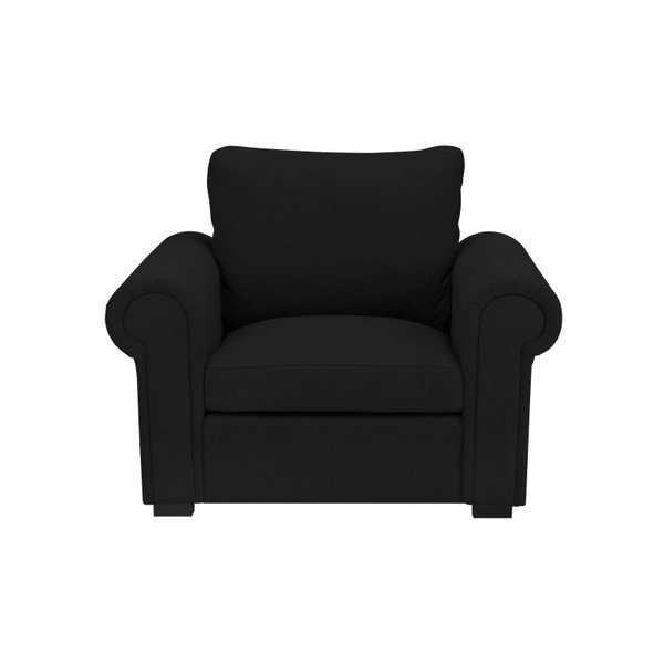 Čierne kreslo Windsor & Co Sofas Hermes