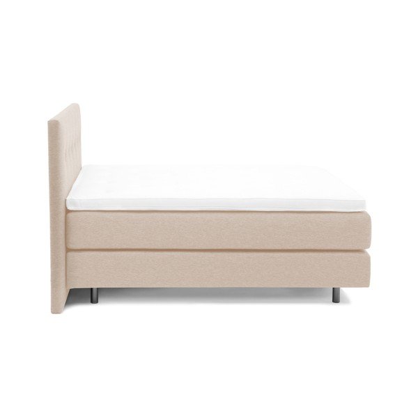 Pieskovohnedá boxspring posteľ Vivonita Lando, 180 x 200 cm-image-1