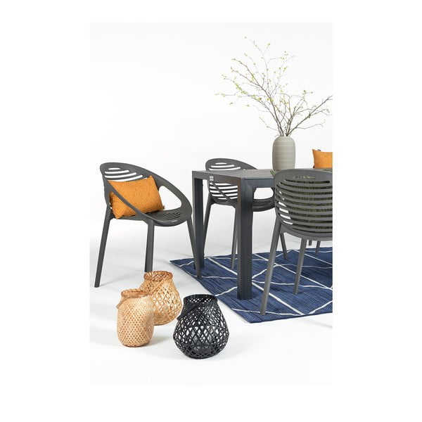 Sivá záhradná súprava nábytku so 6 stoličkami Le Bonom Joanna Thor-image-2