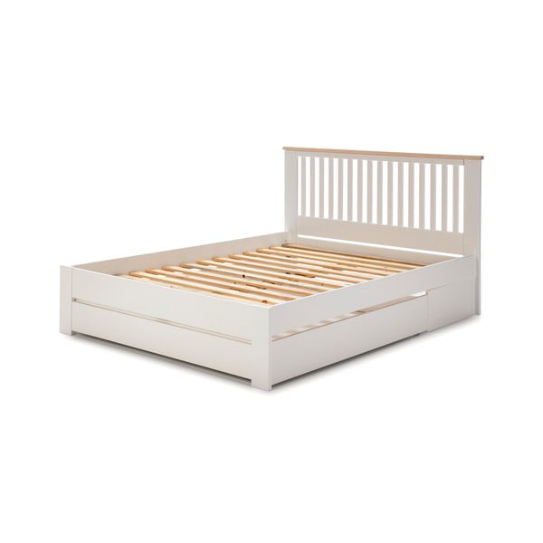 Biela zásuvka pod posteľ Marckeric Enara, 137 x 147 cm-image-3