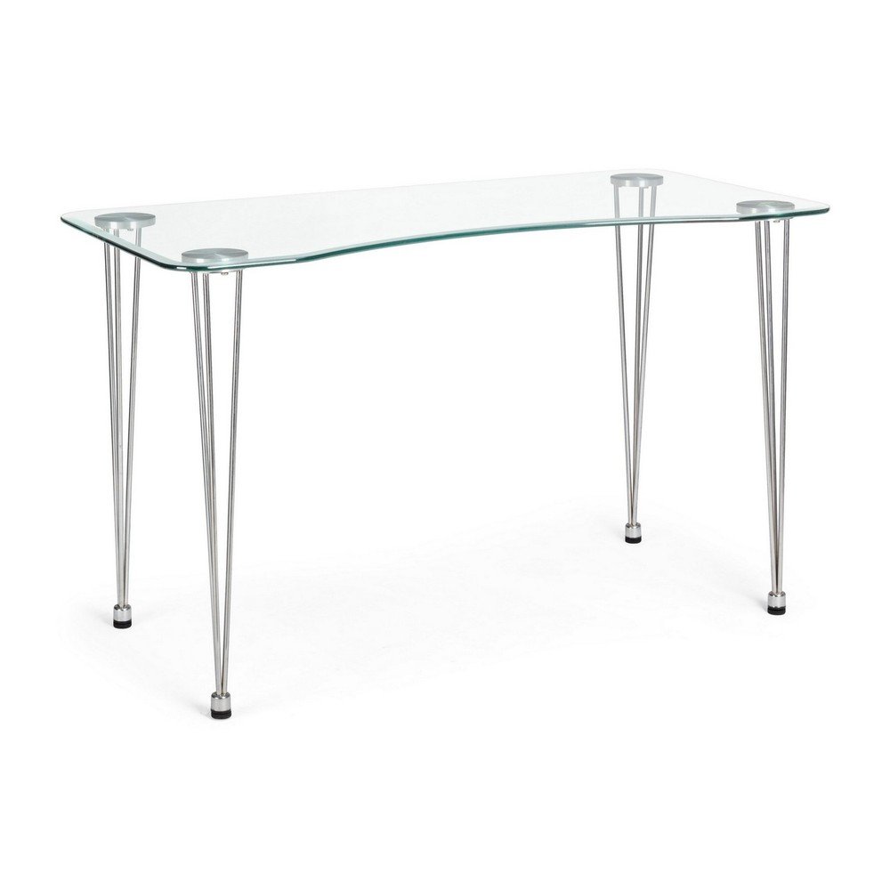 E-shop Pracovný stôl so sklenenou doskou 60x120 cm Rondo – Bizzotto