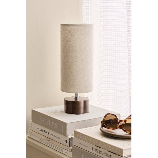 Hnedá/béžová ľanová stolová lampa (výška  33,5 cm) Joline – Ellos Home-image-2