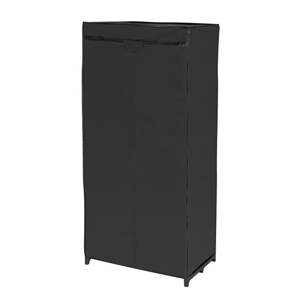 Čierna látková úložná skriňa Wenko, 160 x 50 x 75 cm-image-1