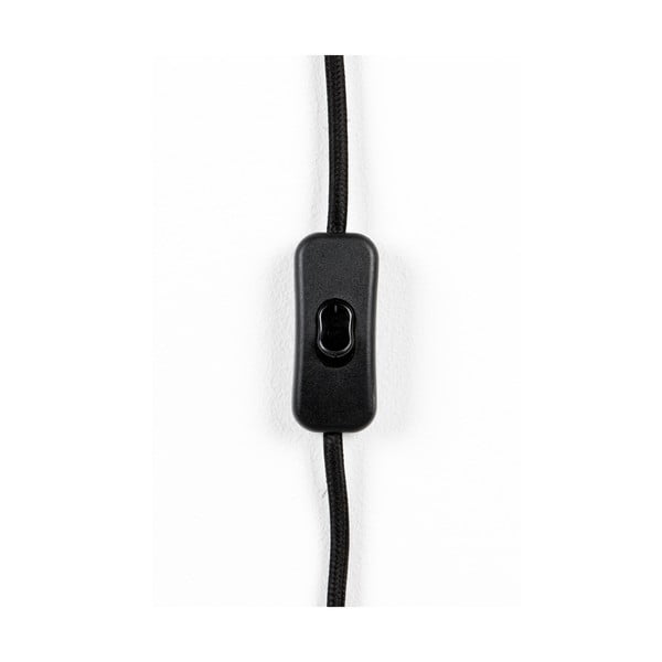 Čierne nástenné svietidlo White Label Lea-image-3