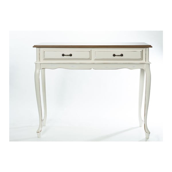 Konzolový stolík Lisa Cream, 100x37x80 cm