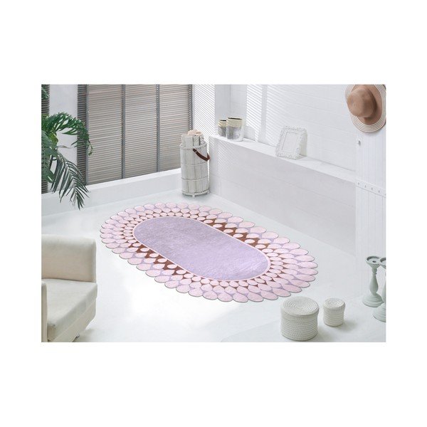 Koberec Vitauss Zinno Oval Kahve, 80 × 150 cm-image-1