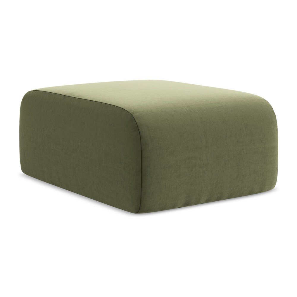 Zelená zamatová podnožka Lani – Makamii