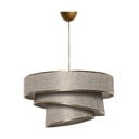 Závesné svietidlo v béžovo-zlatej farbe s textilným tienidlom ø 40 cm Couper – Opviq lights