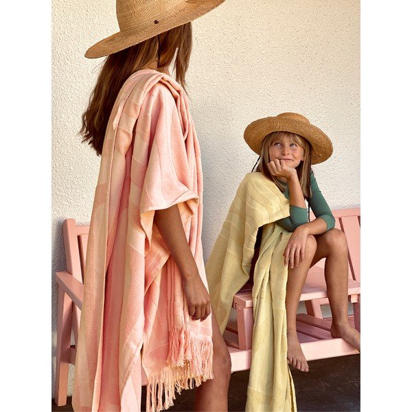 Ružová bavlnená plážová osuška Sunnylife Luxe, 160 x 90 cm-image-3