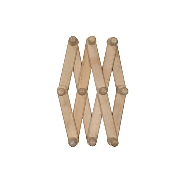 Nástenný vešiak z brezového dreva v prírodnej farbe Levin - WOOOD-image-4