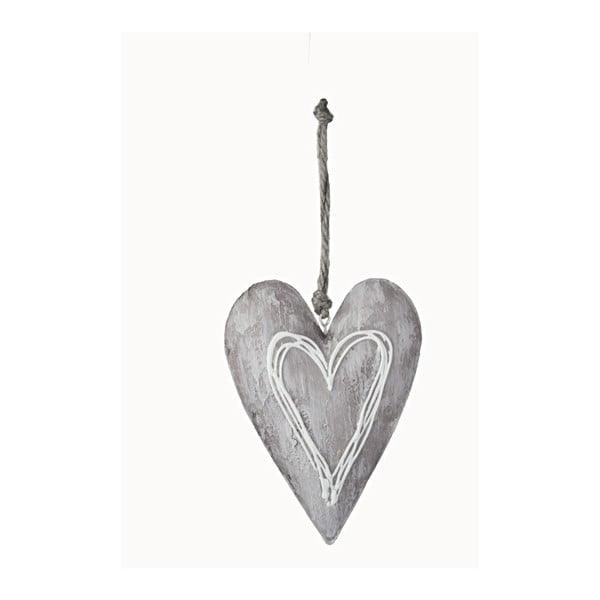 Závesné dekoratívne srdce  Ego Dekor, výška 14 cm