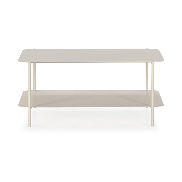 Krémovobiely kovový konferenčný stolík 58x90 cm Beatrix – MOME-image-3