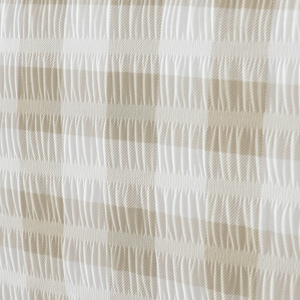 Bielo-béžové krepové obliečky na jednolôžko 135x200 cm Gingham Check – Catherine Lansfield-image-4