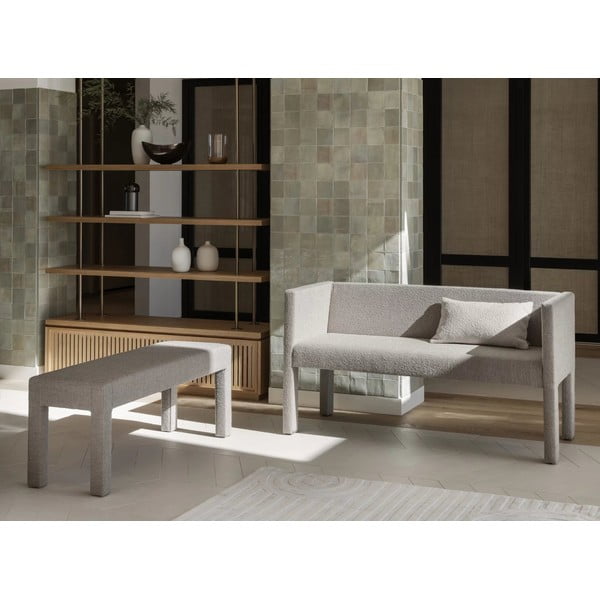 Béžová lavica z textílie buklé Sitta – Blomus-image-3