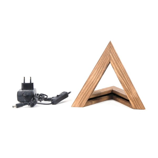 Drevené stolové svietidlo Triangle-image-2