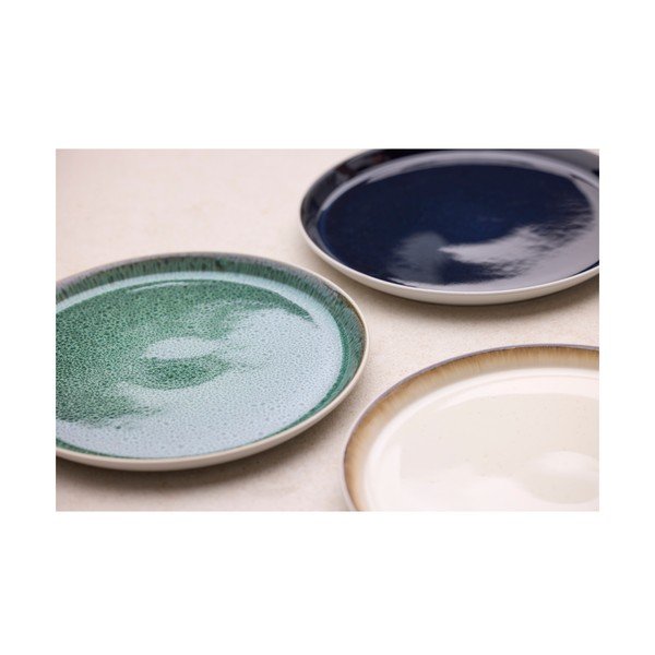 Biely/zelený tanier z kameniny ø 27 cm Gastro White/Green – Bitz-image-4