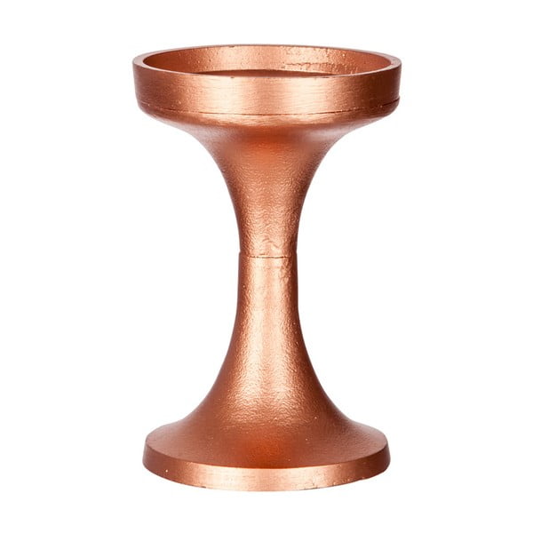 Stojan na sviečku J-Line Metal Copper, 16 cm