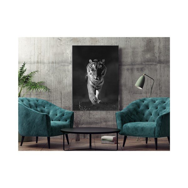 Obraz Styler Glasspik Animals Tiger, 70 × 100 cm-image-1