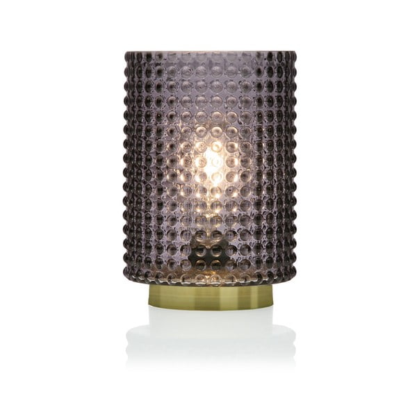 Sivá sklenená olejová LED lampa Versa Relax, ⌀ 12 cm