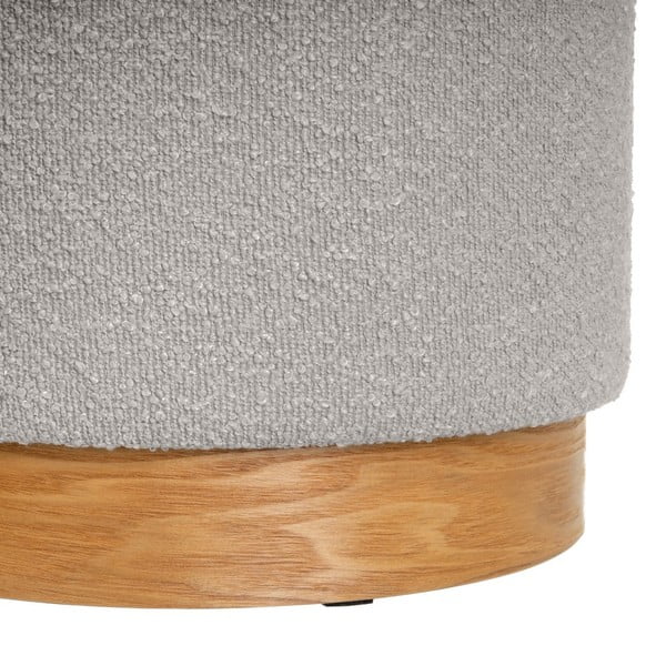 Svetlosivé taburety v súprave 2 ks z textílie buklé – Casa Selección-image-3