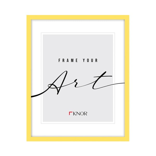 Žltý stojací/na stenu rámček 12x17 cm – knor-image-1