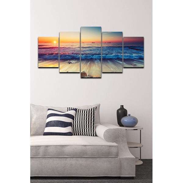 Päťdielny obraz Tropical Paradise Sunset-image-1