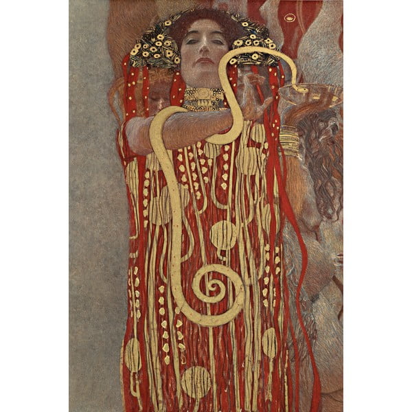 Obraz - reprodukcia 60x90 cm Hygieia, Gustav Klimt – Fedkolor