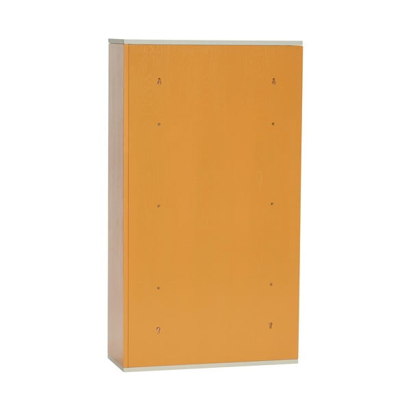 Oranžová nástenná knižnica z jaseňového dreva 60x109 cm Apollo – Hübsch-image-3