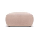 Ružový taburet z textílie bouclé Molino – Micadoni Home