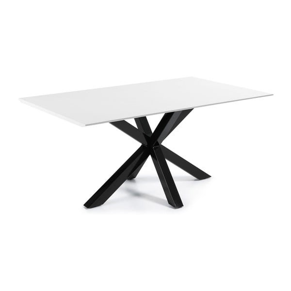 Jedálenský stôl s čiernou podnožou La Forma Arya Light, dĺžka 160 cm
