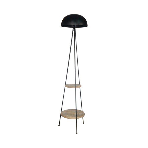 Čierna stojacia lampa (výška 150 cm) Ardecor - Sema