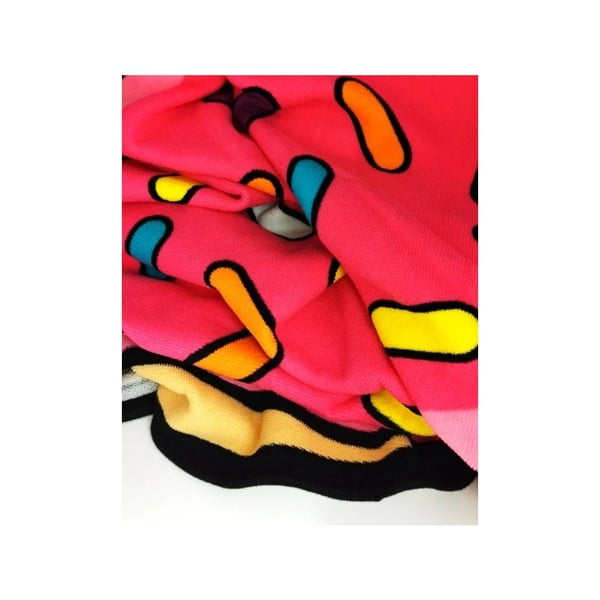 Ružová detská plážová osuška ø 150 cm Donut – JAHU collections-image-2