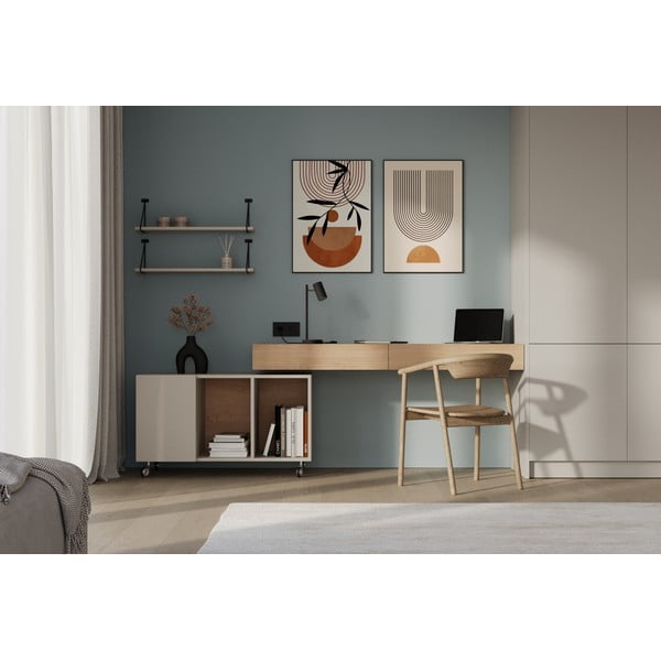 Čierna stolová lampa s kovovým tienidlom (výška 35 cm) Veneto – GTV-image-1