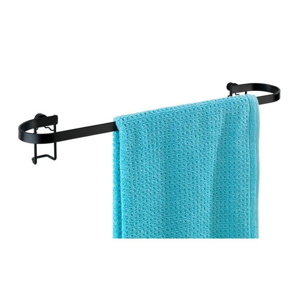 Čierny nástenný stojan na uteráky Wenko Classic Plus-image-3