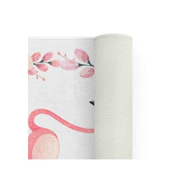 Detský koberec OYO Kids Flower Ring Flamingo, 100 x 140 cm-image-1