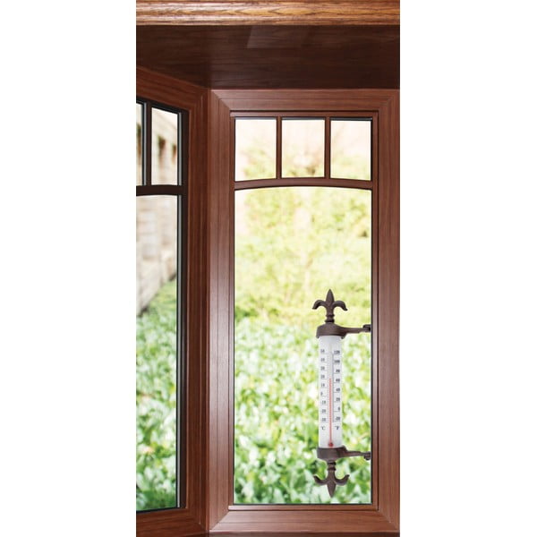 Liatinový vonkajší teplomer na okno Esschert Design Antique-image-1