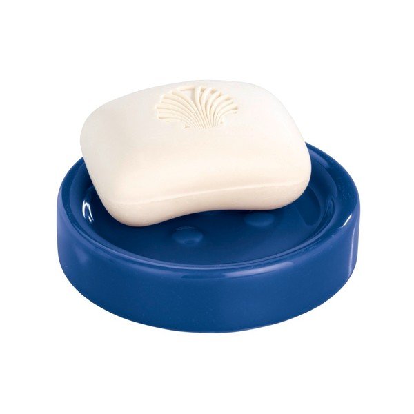 Tmavomodrá podložka pod mydlo Wenko Polaris Dark Blue-image-1