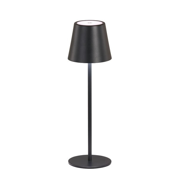 Čierna LED stolová lampa s kovovým tienidlom (výška  36,5 cm) Viletto – Fischer & Honsel