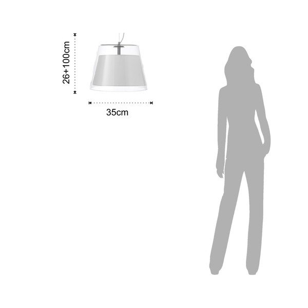 Závesné svietidlo Tomasucci Matt, Ø 35 cm-image-2