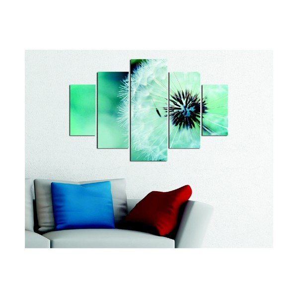 Viacdielny obraz Fluffy Green, 92 × 56 cm-image-1